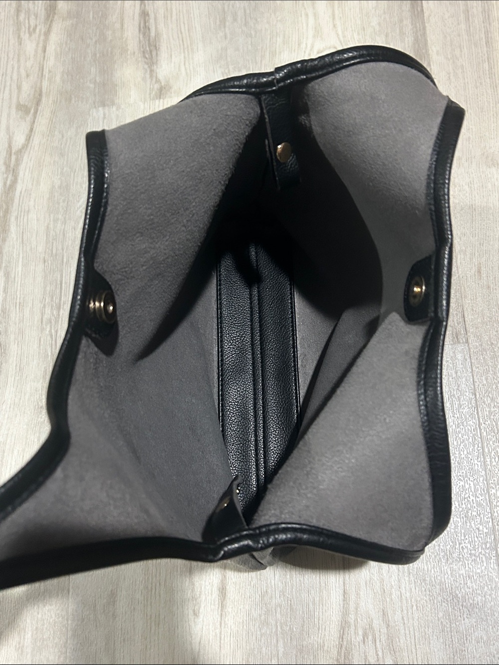 Montana West Classic Black Pebble Leather Shoulder Bag - Picture 5 of 5